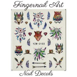 Fingernail Art Nail Decals Waterslide Transfer Stickers